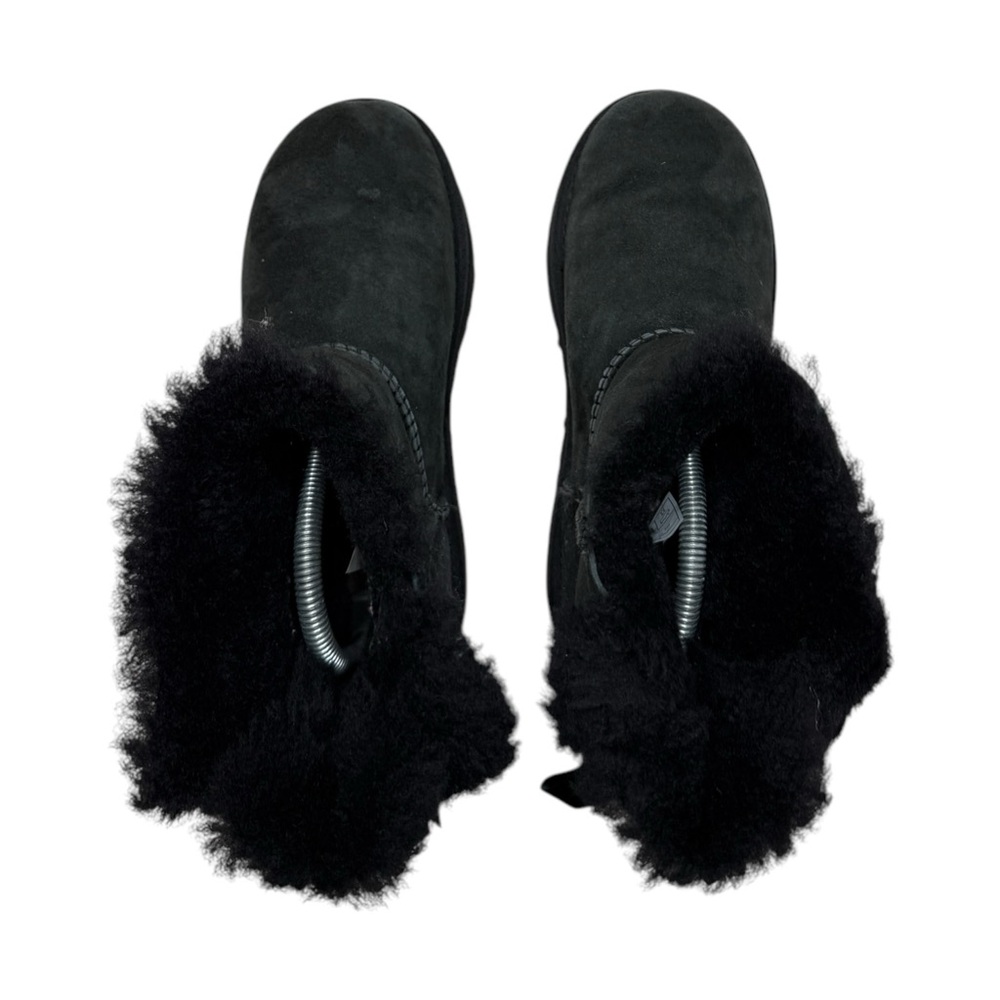 UGG Mini Bailey Bow II Black Boots Size 4 - Picture 3 of 7